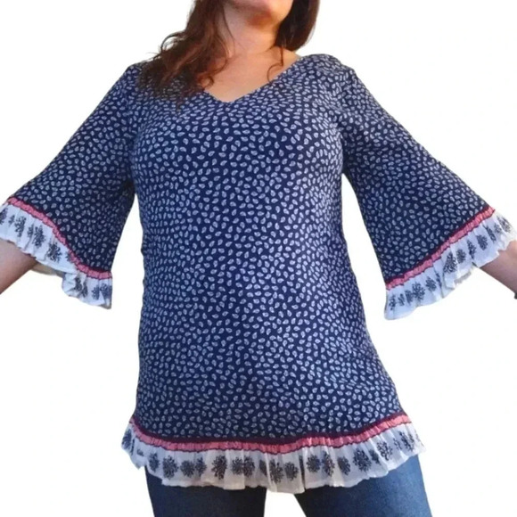 Anne Cole Bohemian Lightweight Tunic Size Medium - Picture 3 of 12